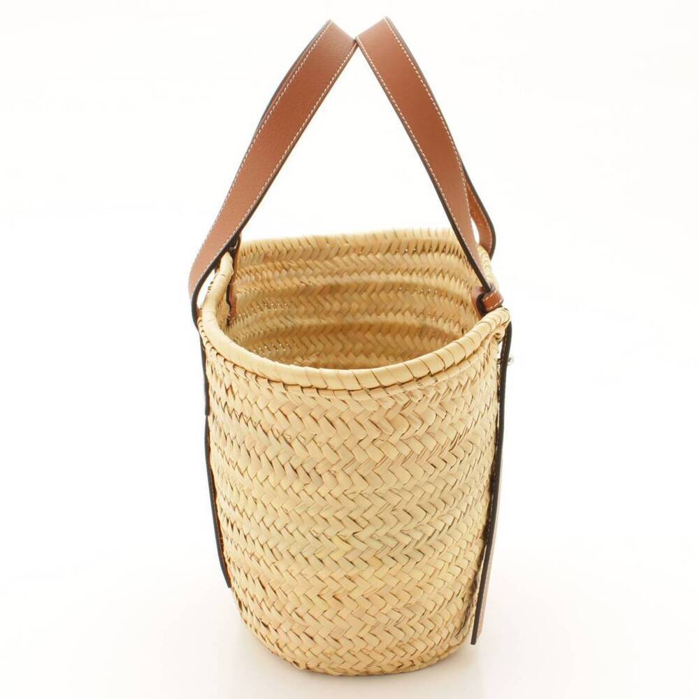 Loewe Calfskin Natural Basket Leaf Palm Bag